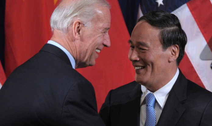 Joe Biden and Wang Qishan