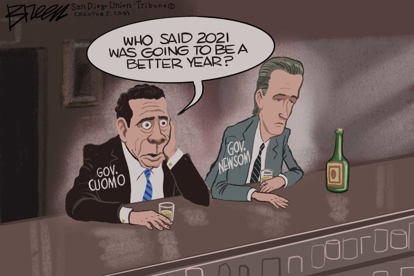 cuomo newsom cartoon