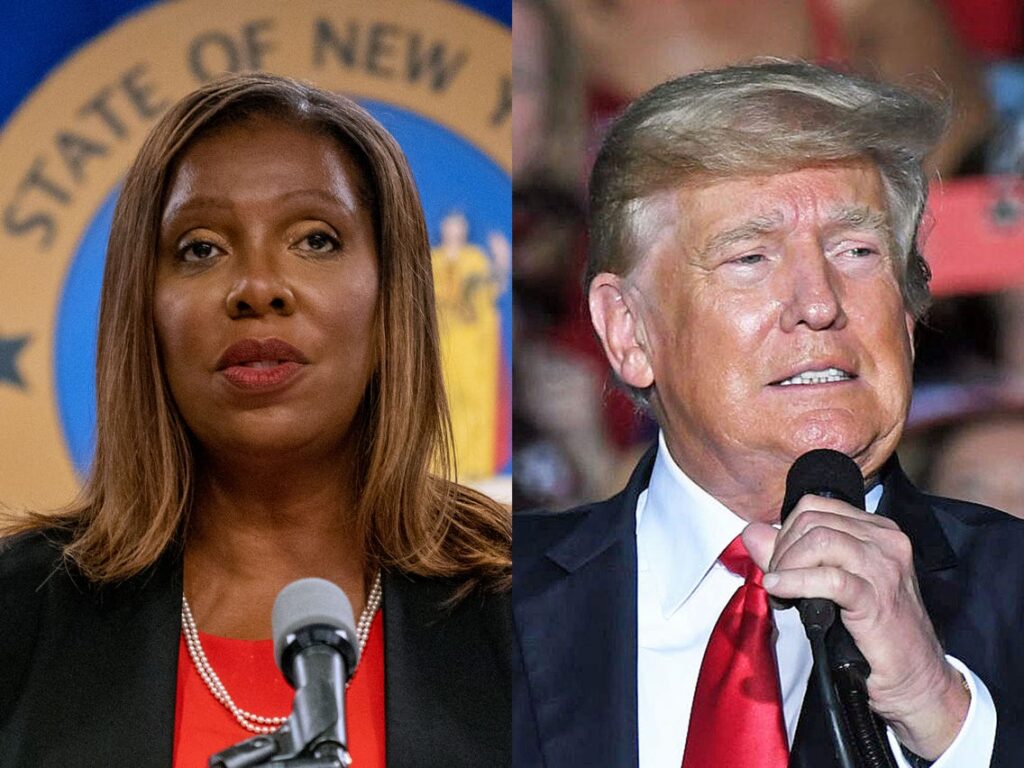 leticia james and donald trump