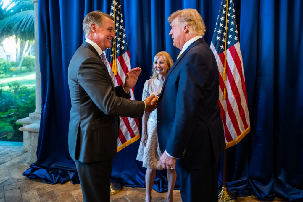 david perdue and donlad trump